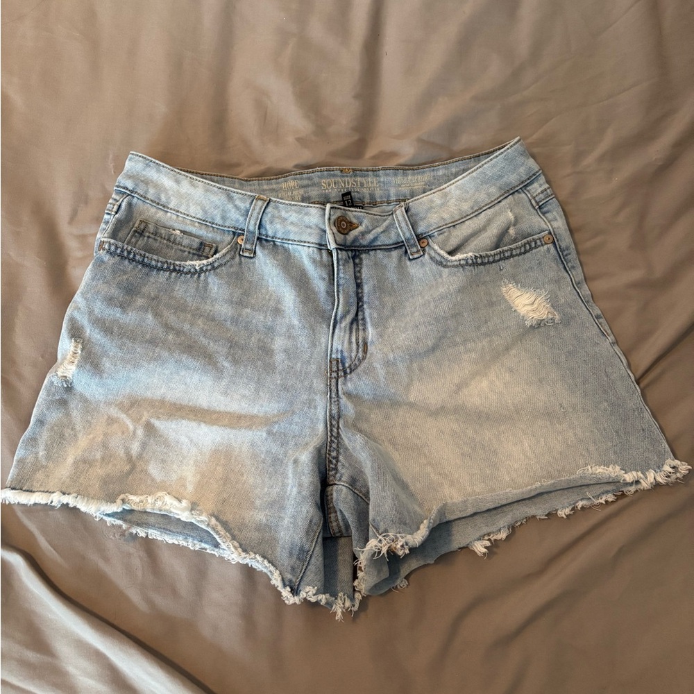 Women's Distressed Jean Shorts